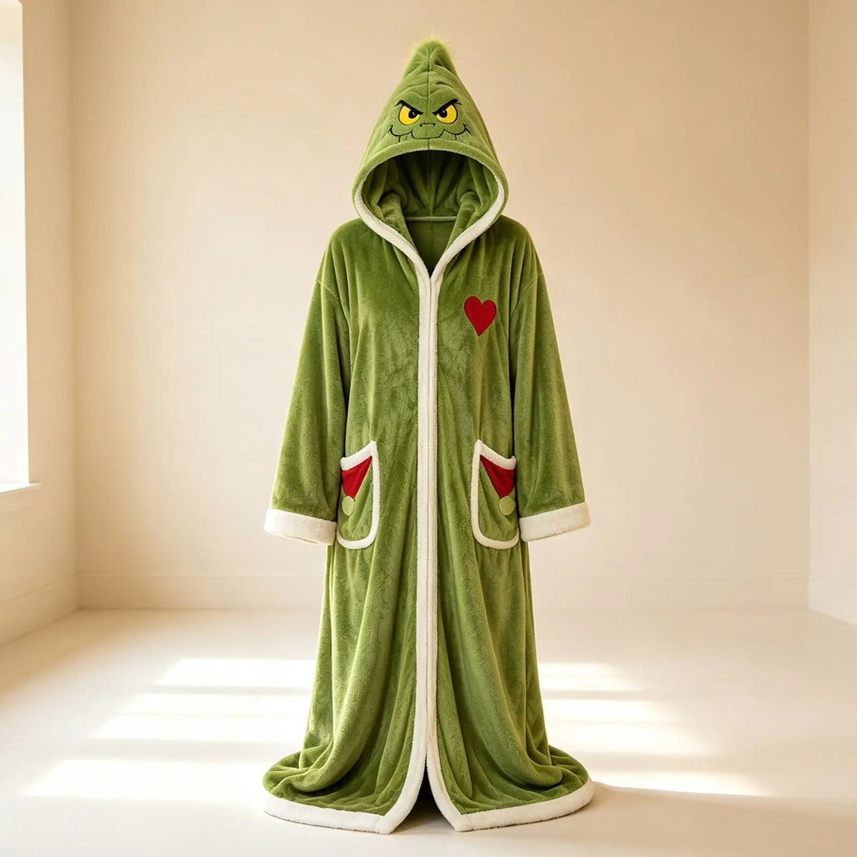 Christmas Cloak Adult flannel hooded cloak Short flannel Christmas heating cloak cosplay homewear