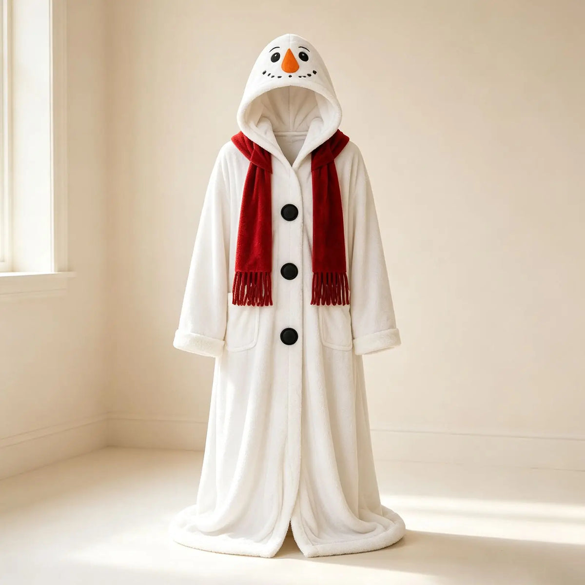 Christmas Cloak Adult flannel hooded cloak Short flannel Christmas heating cloak cosplay homewear